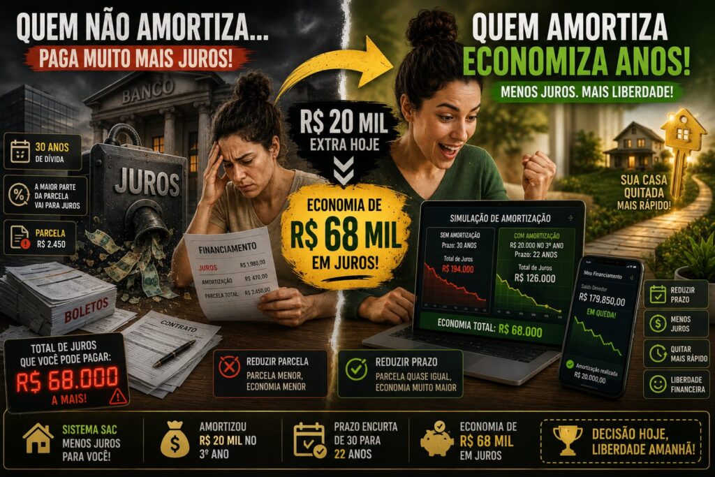 Como fazer amortização no financiamento Minha Casa Minha Vida — passo a passo