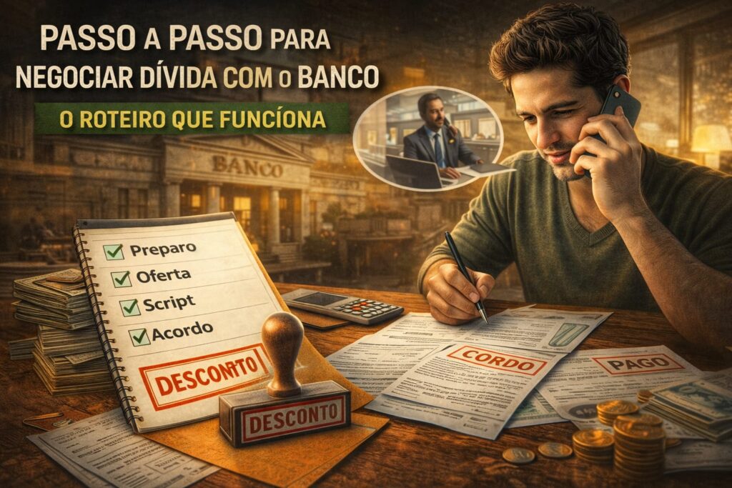 Passo a passo para negociar divida com o banco: o roteiro que funciona