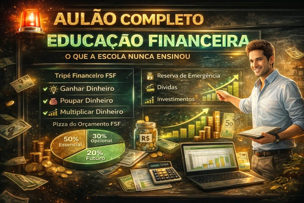 Aulão Completo de Educação Financeira: O Que a Escola Nunca Te Ensinou (Mas Vai Mudar Sua Vida)