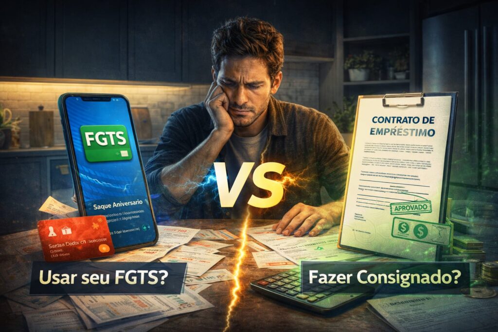 FGTS Para Quitar Dívidas: Novo Desenrola vs. Consignado com FGTS — Qual Vale A Pena Em 2026 (Com Alertas Reais)