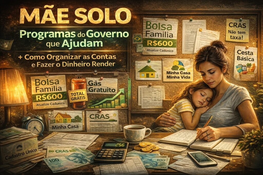 Mãe Solo: Programas do Governo que Ajudam + Como Fazer o Dinheiro Render com o Método Escada FSF